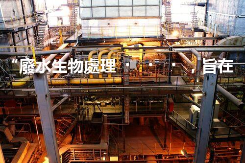 “廢水生物處理，旨在凈化水源，守護(hù)碧水藍(lán)天”